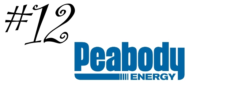 Το λογότυπο της πολυεθνικής εταιρείας πετρελαίου Peabody Energy