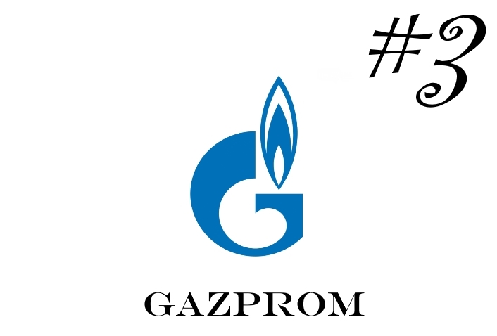 Το λογότυπο της πολυεθνικής εταιρείας πετρελαίου Gazprom