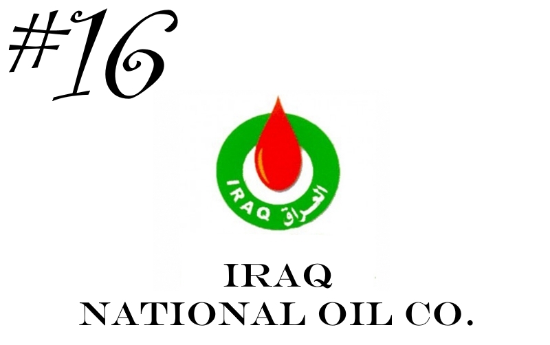 Το λογότυπο της πολυεθνικής εταιρείας πετρελαίου Iraq National Oil Co.