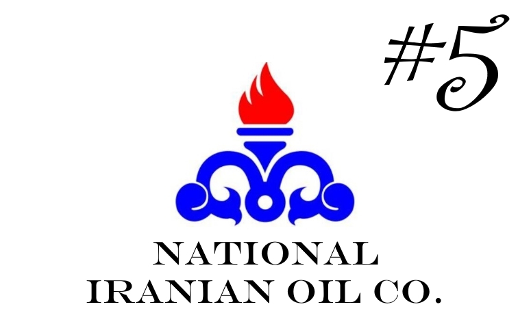 Το λογότυπο της πολυεθνικής εταιρείας πετρελαίου National Iranian Oil Co.