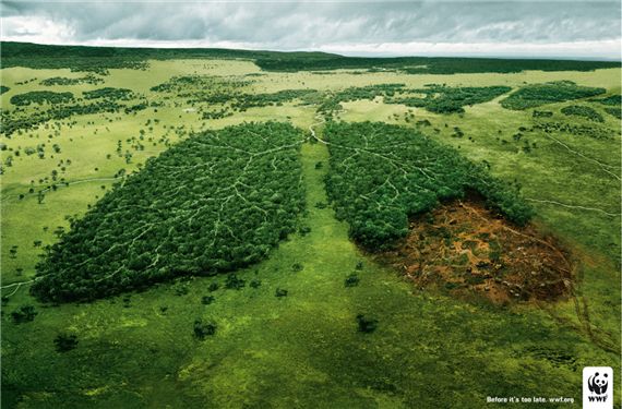 Διαφήμιση με τίτλο 'Before it’s too late...' (WWF) © Agency: TBWA, Paris, France